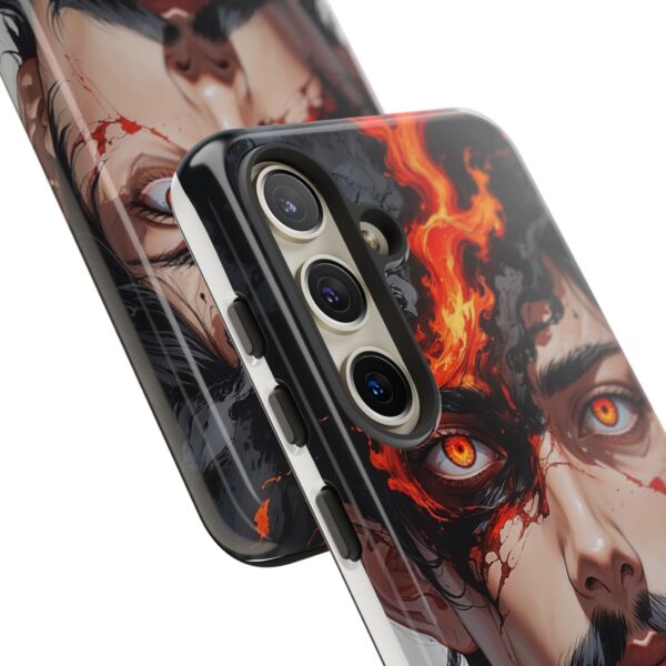 Fiery Design, Anime Style, Unique Cell Phone Accessory, Strong and Stylish