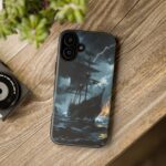 Stormy Seas Tough Phone Case - Pirate Ship Design