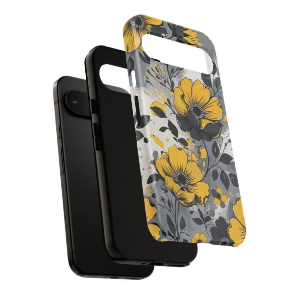 Floral Phone Case, Yellow Flower Design, Stylish Phone Protection
