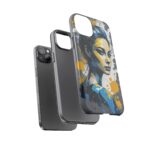 Vibrant, Artistic Tough Phone Case, Modern Art, Smartphone Accessories