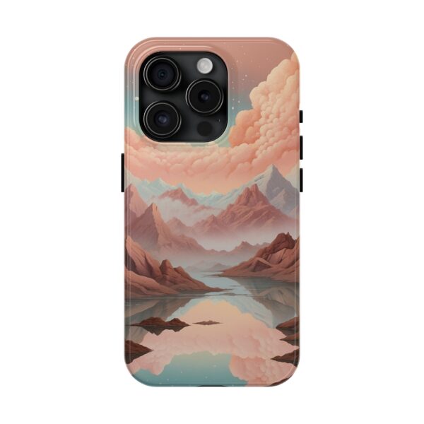 Mountain Reflection Tough Phone Case - Nature-Inspired Design for Adventurers