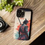 Samurai Warrior Phone Case, Tough Cases, Unique Phone Accessories, Phone Cover Gift, Gamer Phone Decor, Anime Style Case