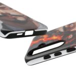 Fiery Design, Anime Style, Unique Cell Phone Accessory, Strong and Stylish