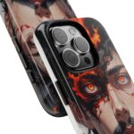 Fiery Design, Anime Style, Unique Cell Phone Accessory, Strong and Stylish