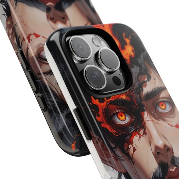 Fiery Design, Anime Style, Unique Cell Phone Accessory, Strong and Stylish