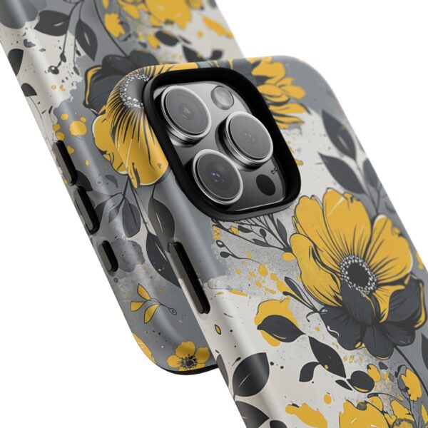 Floral Phone Case, Yellow Flower Design, Stylish Phone Protection