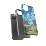 Dog-Themed Phone Case, Whimsical Pet Lover Case, Cute Animal Accessory, Nature Scene Protection, Gift for Dog Owners