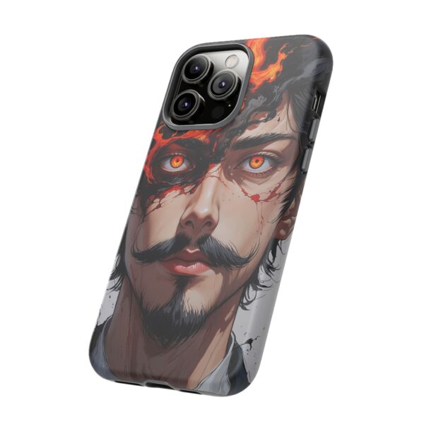 Fiery Design, Anime Style, Unique Cell Phone Accessory, Strong and Stylish