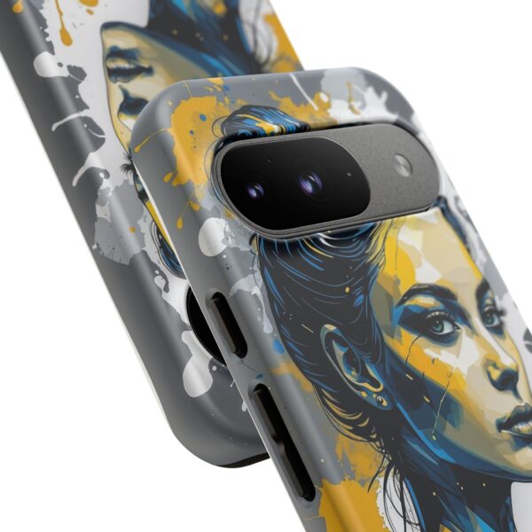 Vibrant, Artistic Tough Phone Case, Modern Art, Smartphone Accessories