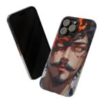 Fiery Design, Anime Style, Unique Cell Phone Accessory, Strong and Stylish