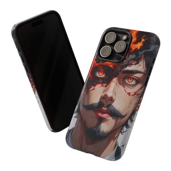 Fiery Design, Anime Style, Unique Cell Phone Accessory, Strong and Stylish