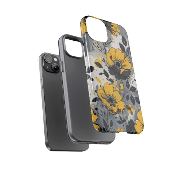 Floral Phone Case, Yellow Flower Design, Stylish Phone Protection