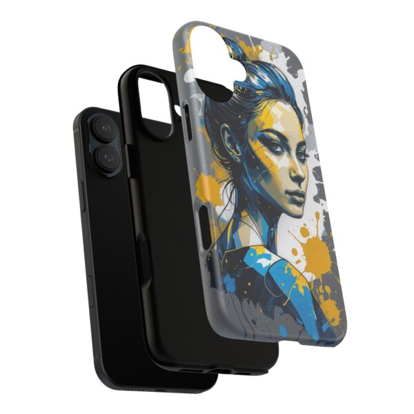 Vibrant, Artistic Tough Phone Case, Modern Art, Smartphone Accessories