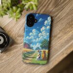Dog-Themed Phone Case, Whimsical Pet Lover Case, Cute Animal Accessory, Nature Scene Protection, Gift for Dog Owners