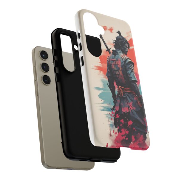 Samurai Warrior Phone Case, Tough Cases, Unique Phone Accessories, Phone Cover Gift, Gamer Phone Decor, Anime Style Case
