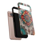 Colorful Mandala Phone Cover, Bohemian Style Accessory, Unique Gift for Her, Stylish Smartphone Protection