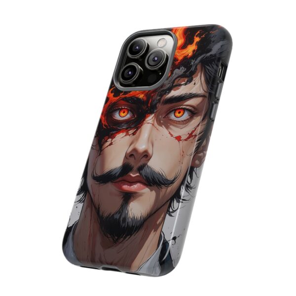 Fiery Design, Anime Style, Unique Cell Phone Accessory, Strong and Stylish