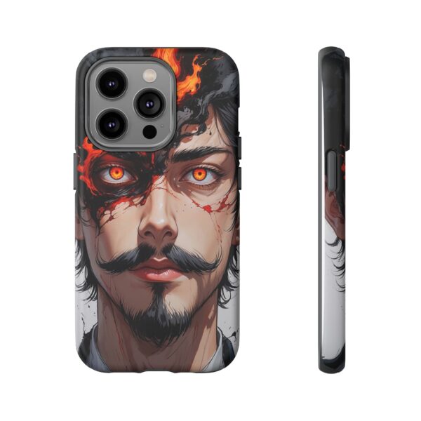 Fiery Design, Anime Style, Unique Cell Phone Accessory, Strong and Stylish