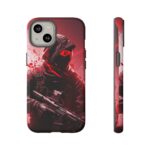Red Urban Warrior Phone Case for Gamers & Action Fans