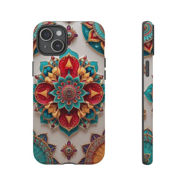 Colorful Mandala Phone Cover, Bohemian Style Accessory, Unique Gift for Her, Stylish Smartphone Protection