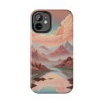 Mountain Reflection Tough Phone Case - Nature-Inspired Design for Adventurers