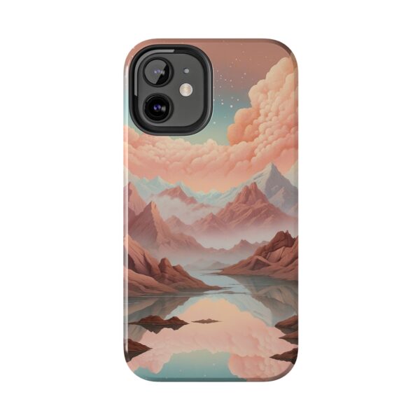 Mountain Reflection Tough Phone Case - Nature-Inspired Design for Adventurers