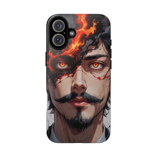 Fiery Design, Anime Style, Unique Cell Phone Accessory, Strong and Stylish