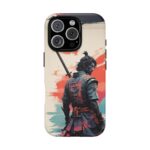 Samurai Warrior Phone Case, Tough Cases, Unique Phone Accessories, Phone Cover Gift, Gamer Phone Decor, Anime Style Case