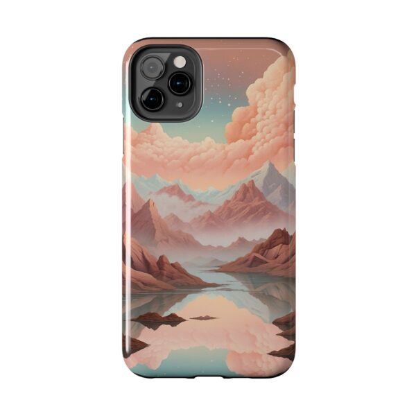 Mountain Reflection Tough Phone Case - Nature-Inspired Design for Adventurers
