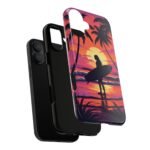 Tropical Sunset Surfer Tough Phone Case