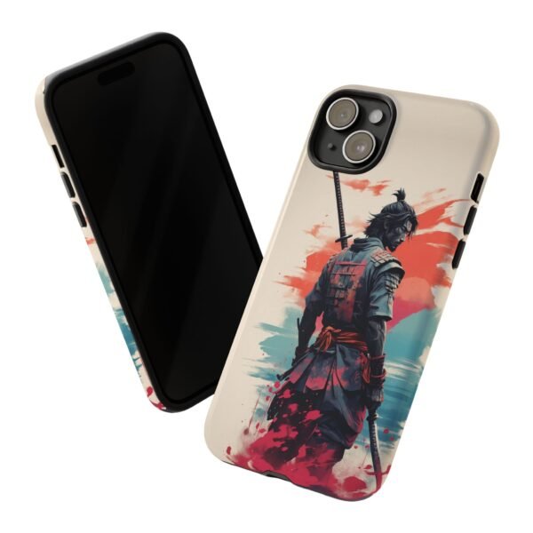 Samurai Warrior Phone Case — Artistic Sumi-E Style iPhone & Android Protective Cover