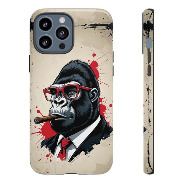Gorilla Smoking Cigar Phone Case — Tough Businessman Design