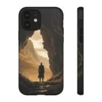 Phone Case — Lone Traveler Cave Silhouette Sunset