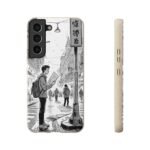Biodegradable Phone Case – Black and White Urban Street