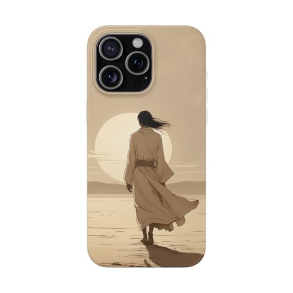 Phone Case — Desert Sunset Wanderer Clear Flexi Case