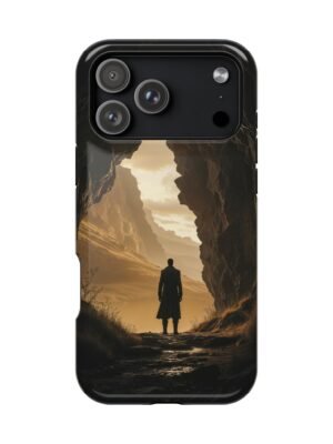 Cinematic Mountain Cave Adventure Magnetic Phone Case
