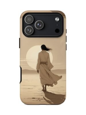 Desert Wanderer Phone Case — Sunset Silhouette iPhone Cover
