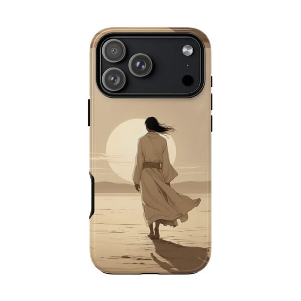 Desert Wanderer Phone Case — Sunset Silhouette iPhone Cover