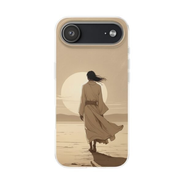 Phone Case — Desert Sunset Wanderer Clear Flexi Case