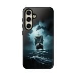 Ship in Storm Phone Case — Dark Nautical Ocean Waves Protective Cover