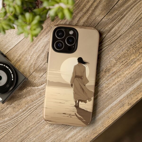 Desert Wanderer Phone Case — Sunset Silhouette iPhone Cover