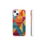 Colorful Geometric Abstract Flexi Phone Case