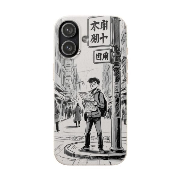 Biodegradable Phone Case – Japanese Manga City Street Design