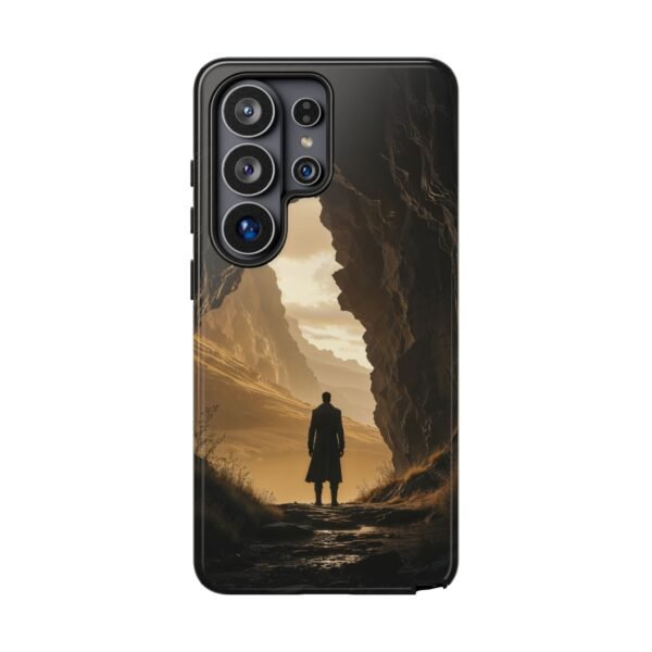 Phone Case — Lone Traveler Cave Silhouette Sunset