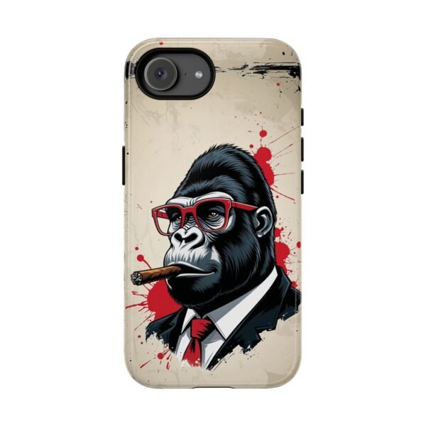 Gorilla Smoking Cigar Phone Case — Tough Businessman Design