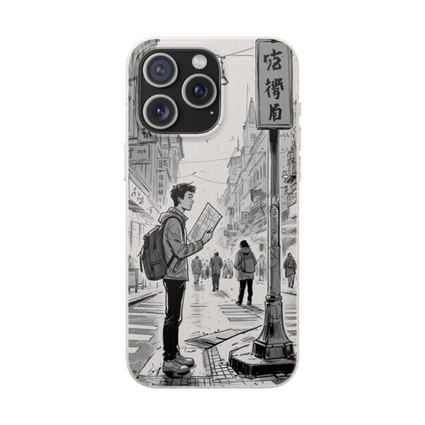 Biodegradable Phone Case – Black and White Urban Street