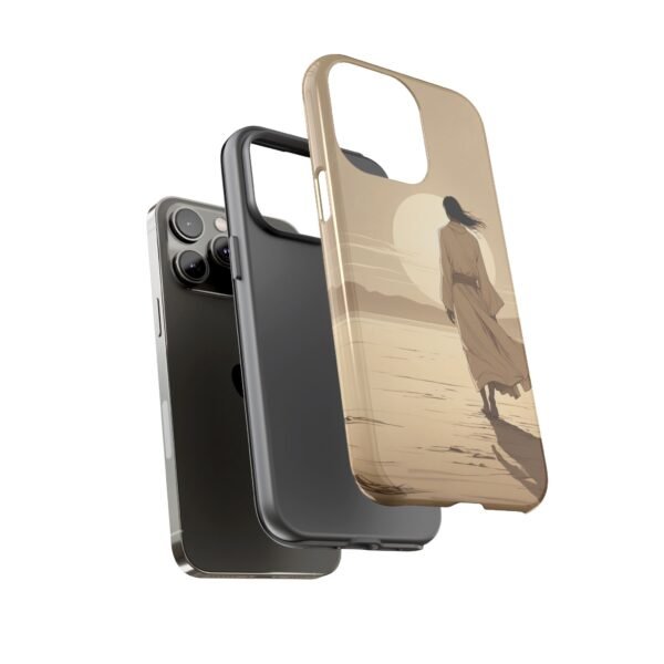 Desert Wanderer Phone Case — Sunset Silhouette iPhone Cover