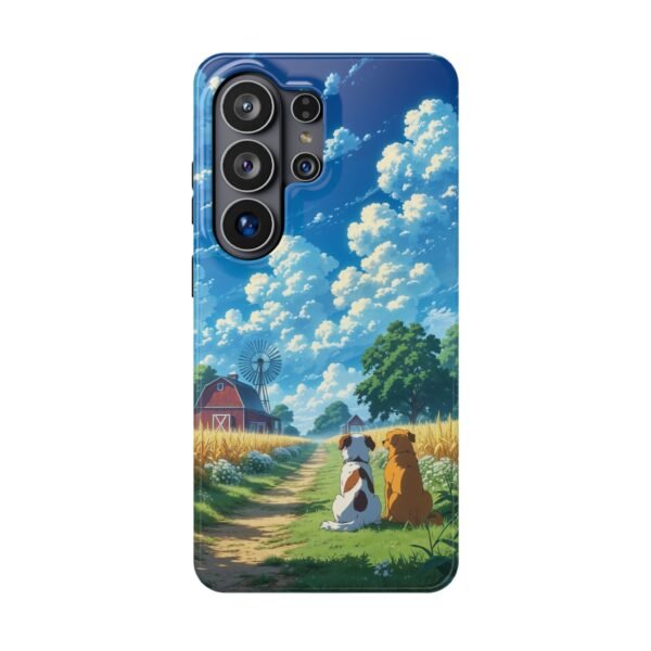 Dog Walking Countryside Magnetic Phone Case