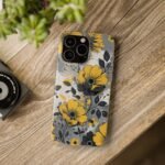 Yellow & Gray Floral Phone Case