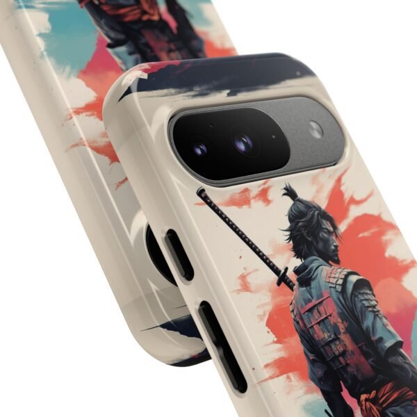 Samurai Warrior Phone Case — Artistic Sumi-E Style iPhone & Android Protective Cover
